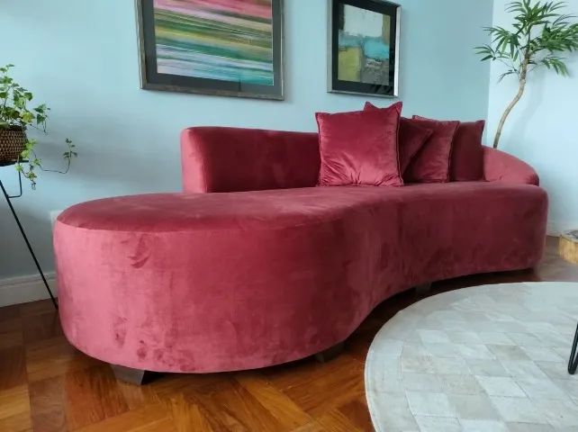 Sofá Curvo Vermelho - Foto 2