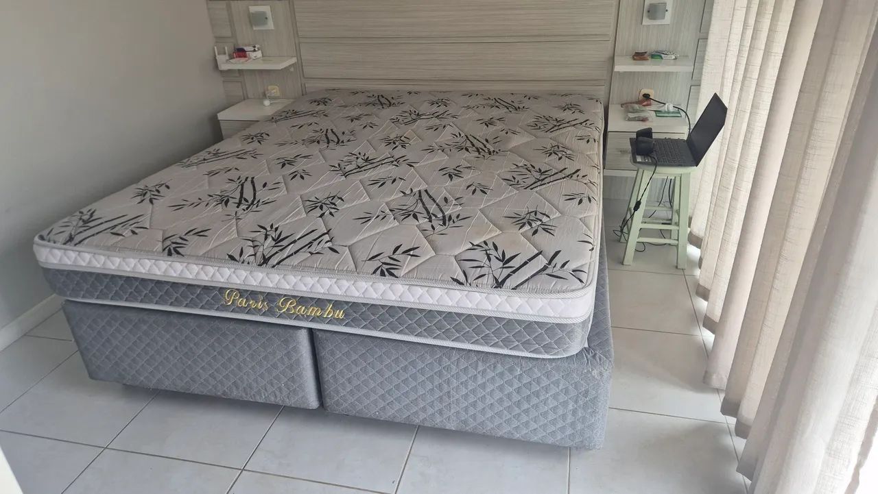 Cama box King molas ensacadas 