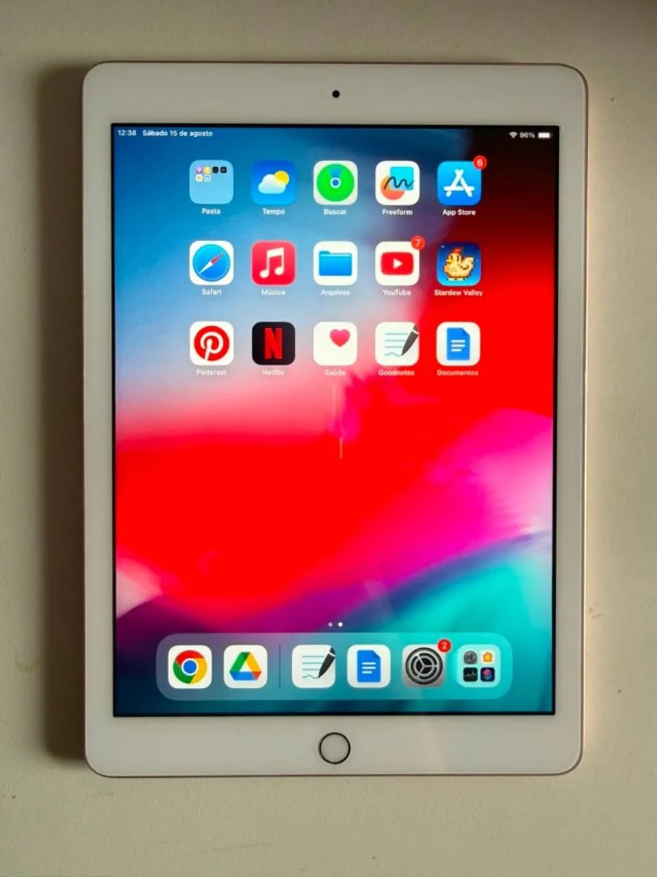 iPad 6ª Geração 32gb Rose Gold (Excelente estado) - Foto 3