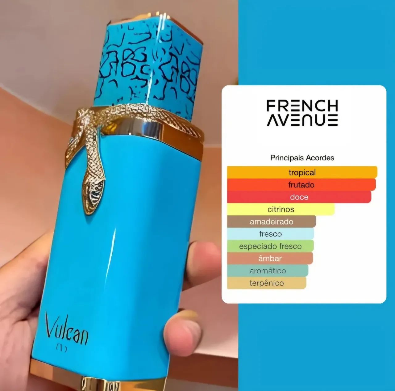 Perfume Árabe Vulcan Feu Extrait de Parfum 100ml  - Foto 2