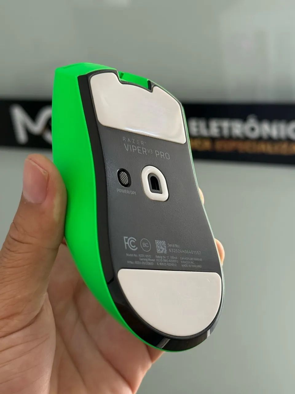 MOUSE RAZER VIPER V3 PRO GREEN EDITION  - Foto 4
