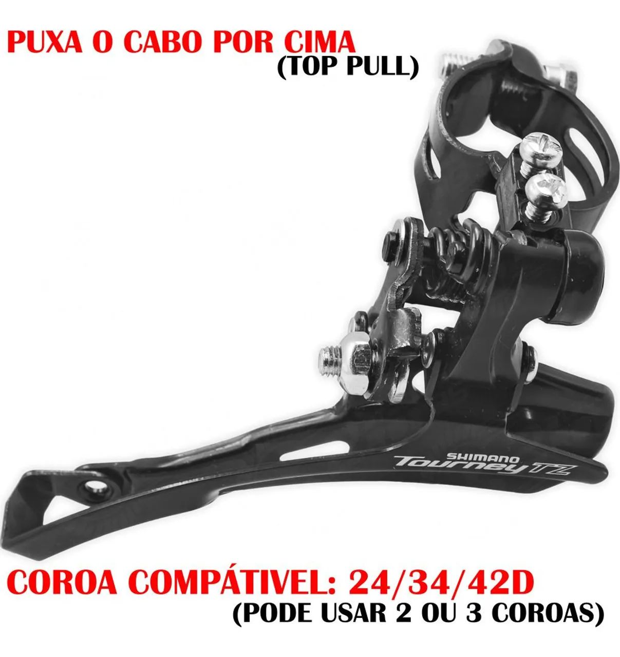 CÂMBIO DIANTEIRO SHIMANO FD-TZ500 - Ciclismo - Santa Clara, São