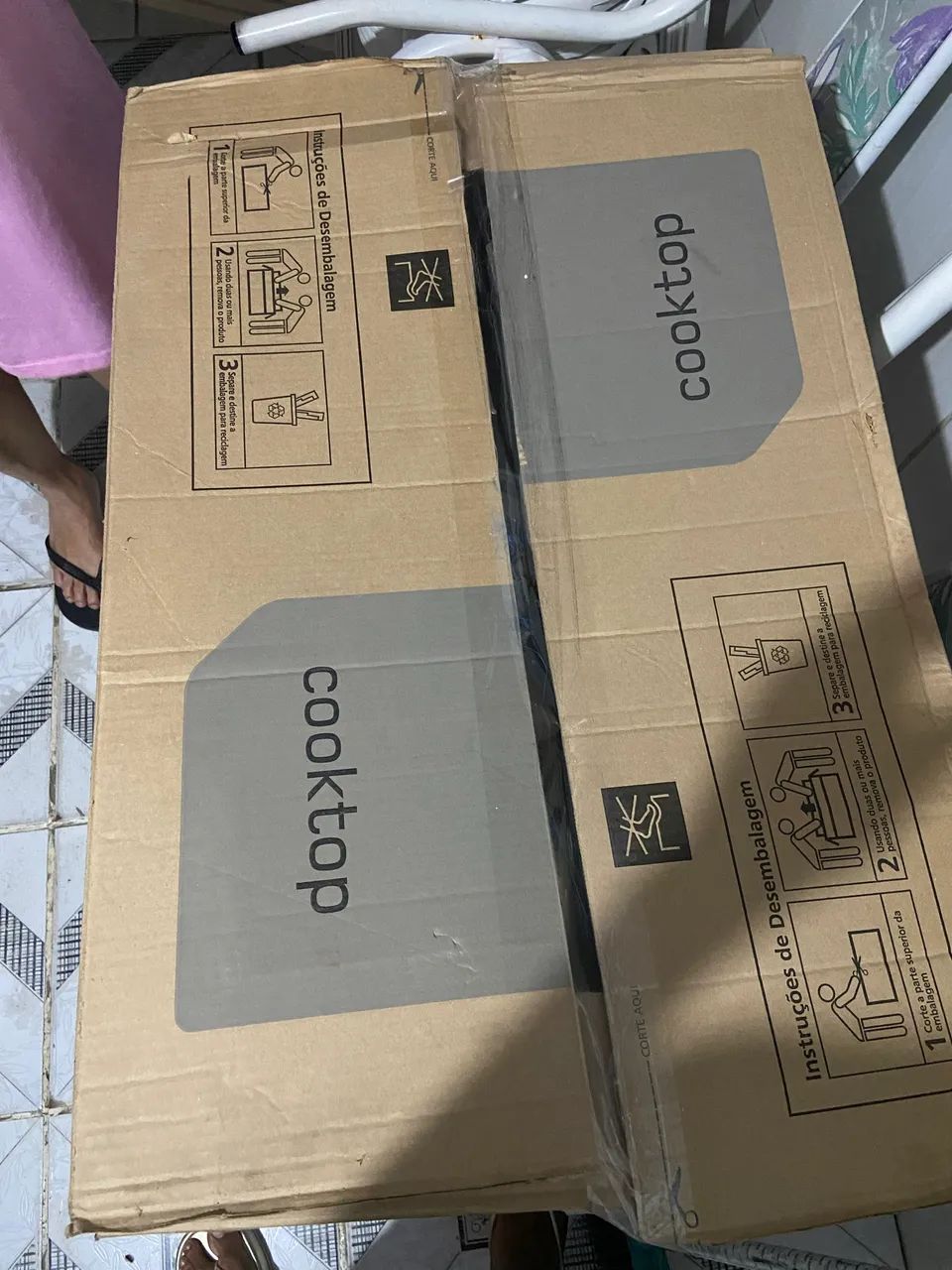Fogão cooktop Tramontina 5 bocas vendo ou troco por cooktop de 4 poucas  - Foto 3