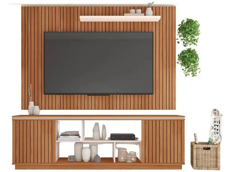 Rack para TV até 70" com Painel 2 Portas Caemmun Aegon - Foto 3