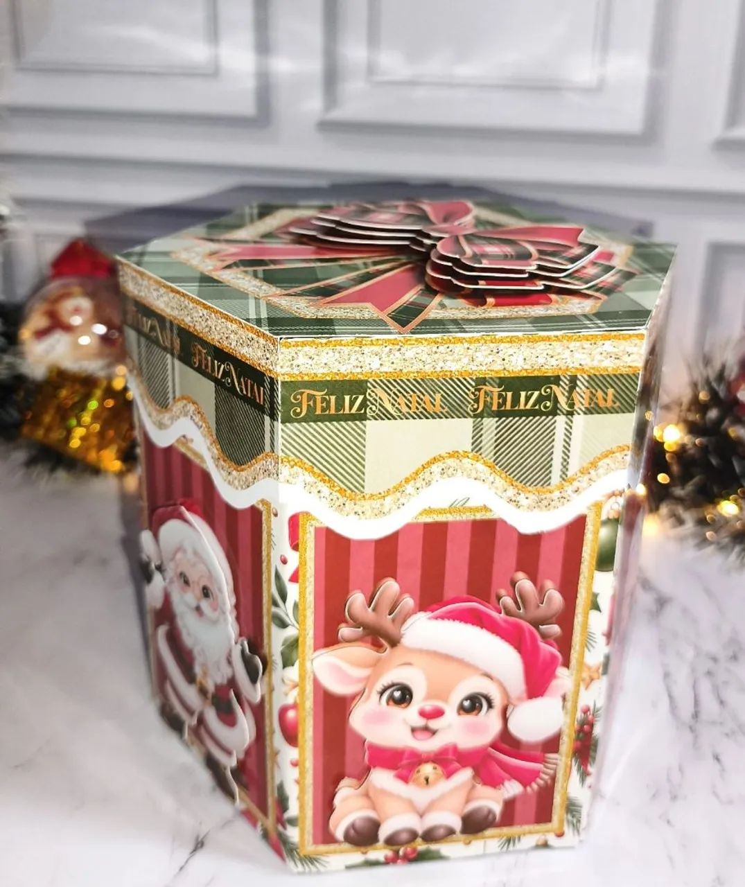 Caixa de Natal para Panetone  - Foto 4