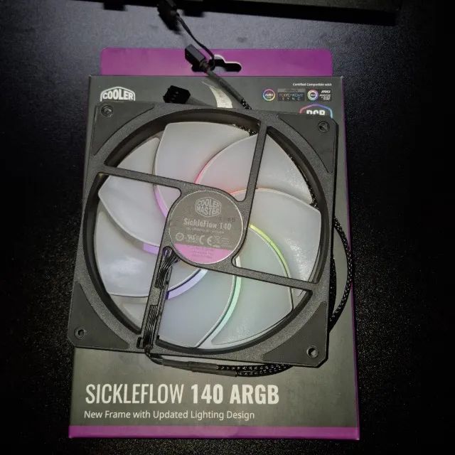 Fan Cooler Master Sickleflow 140 ARGB - Seminova - Foto 3