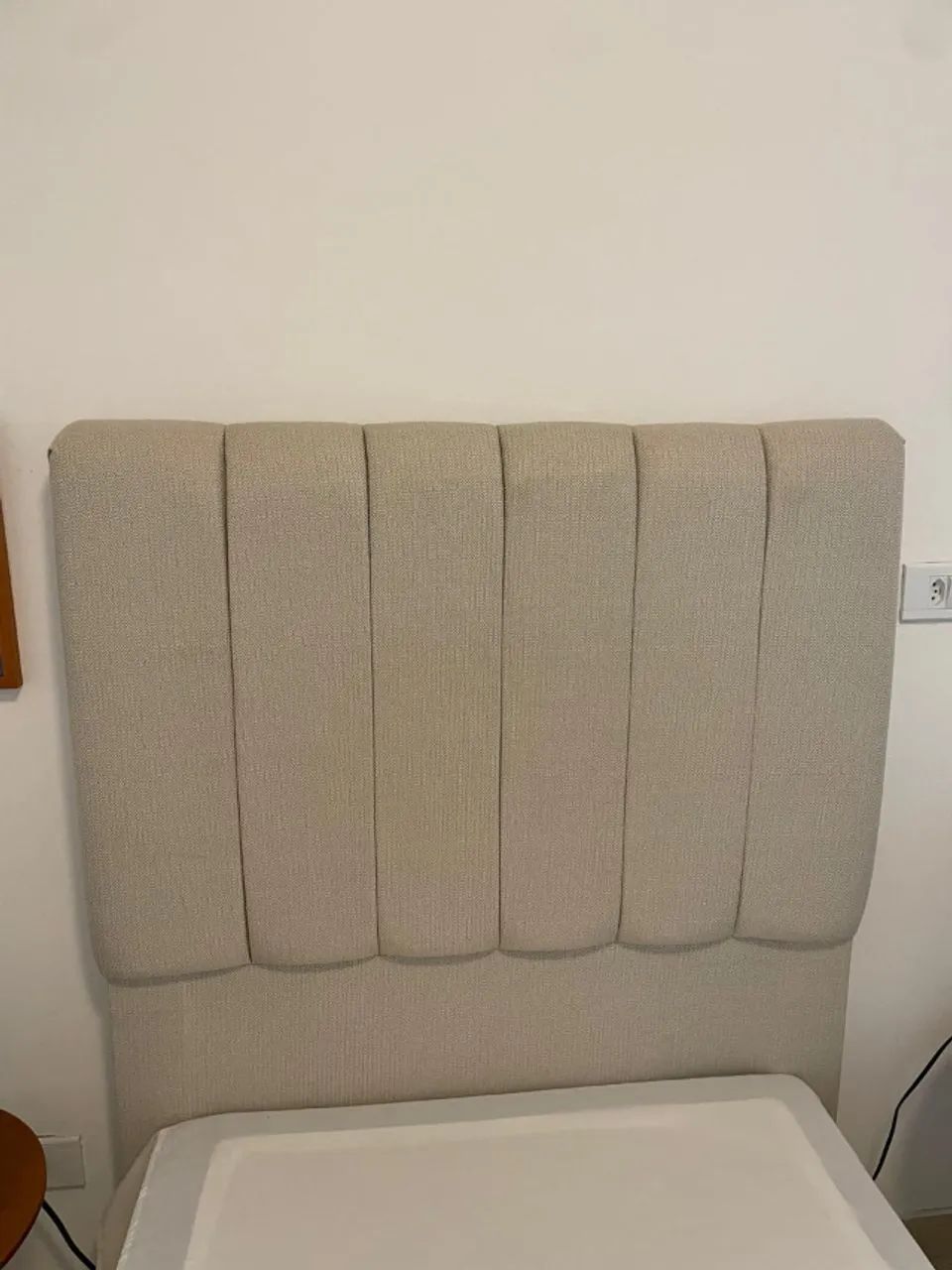 Cama box (base) com cabeceira almofadada - seminovo - Foto 4