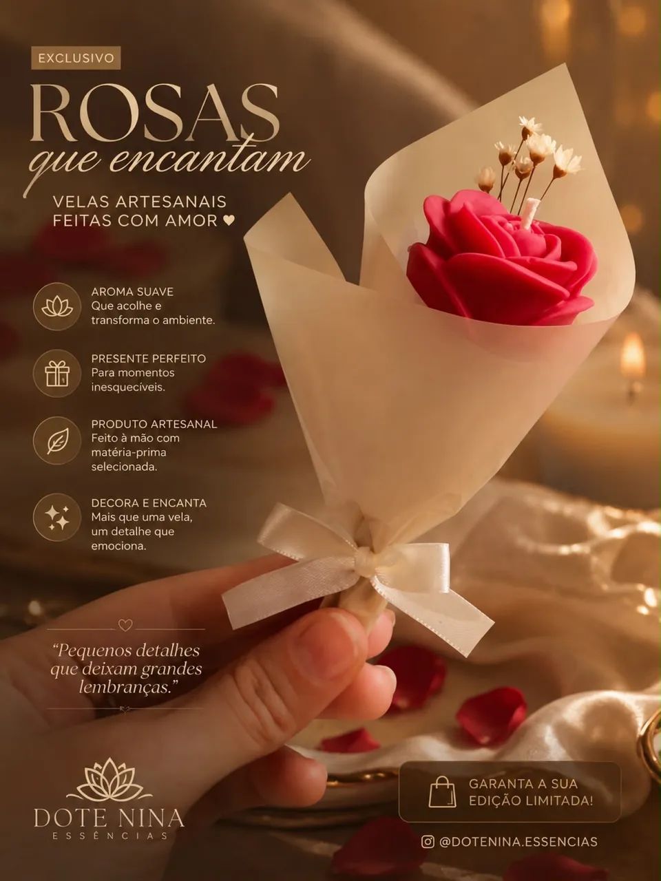 vende-se velas artesanais 