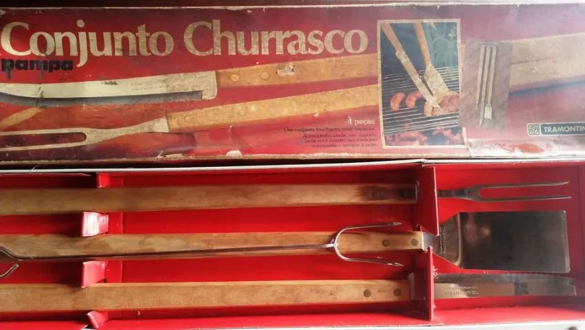 Conjunto Churrasco Pampa Tramontina 4 peças