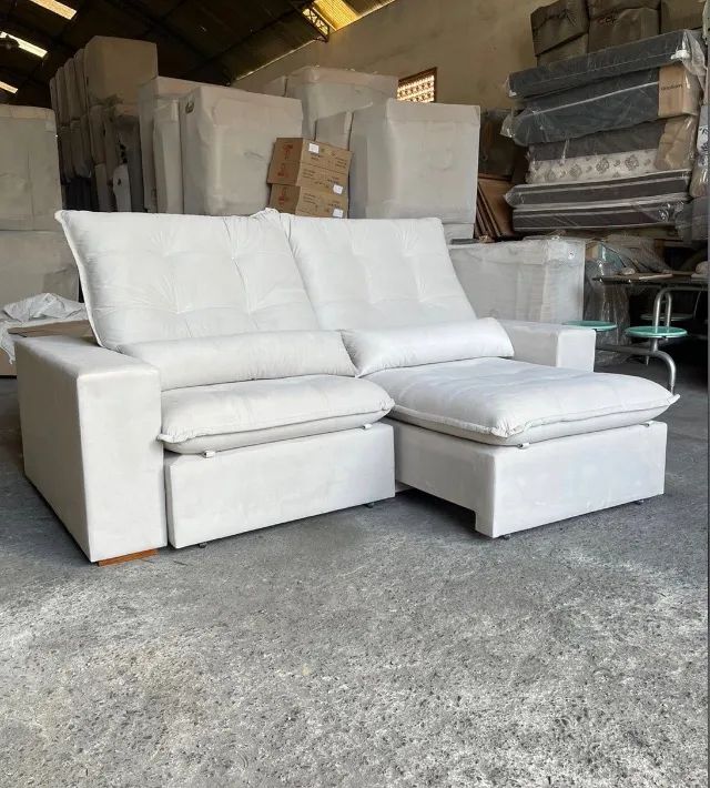Sofá Retrátil e Reclinável Begevoli 250 cm - Foto 2