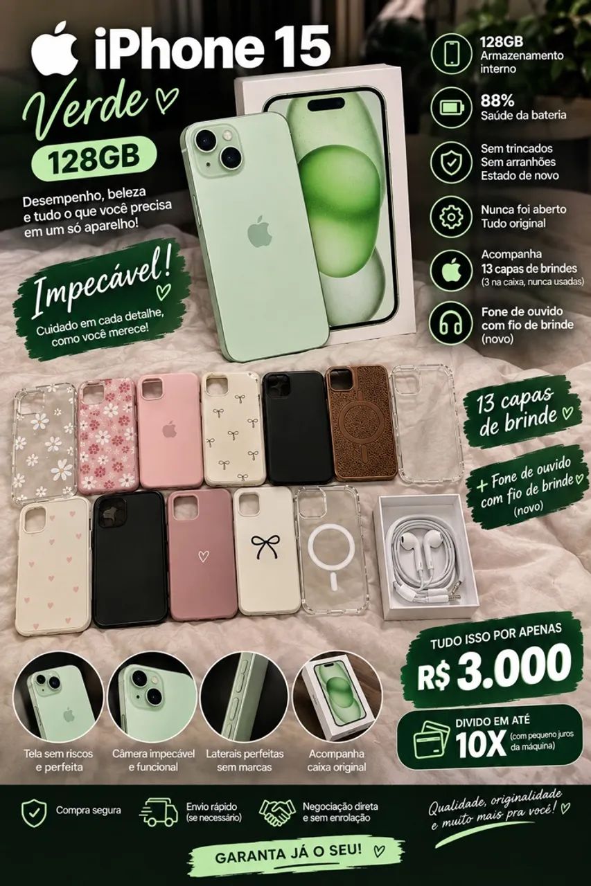iPhone 15 preço pra sair HOJE