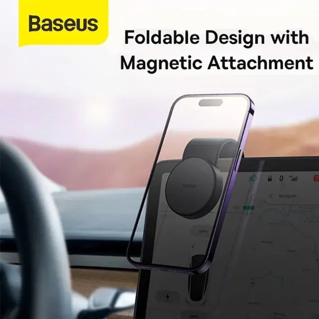 Suporte Veicular Baseus Magnético Flexível C02 para Celular - Foto 4