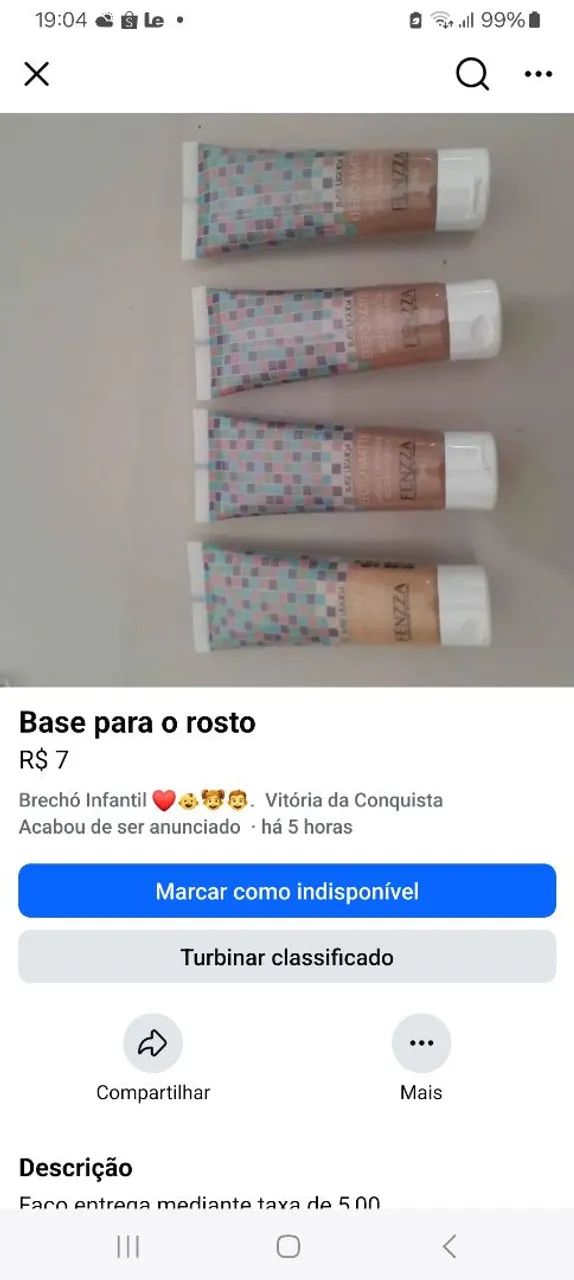 Base para o rosto