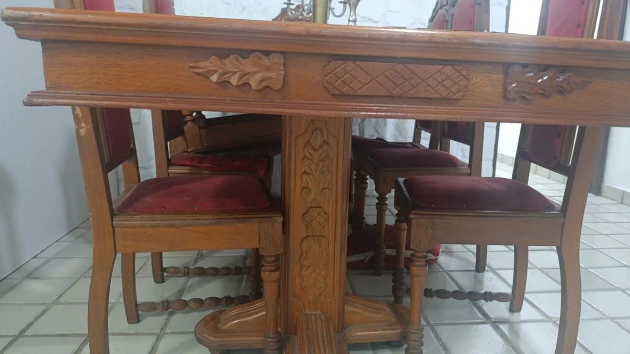 Vendo mesa cadeiras e espelho  - Foto 4