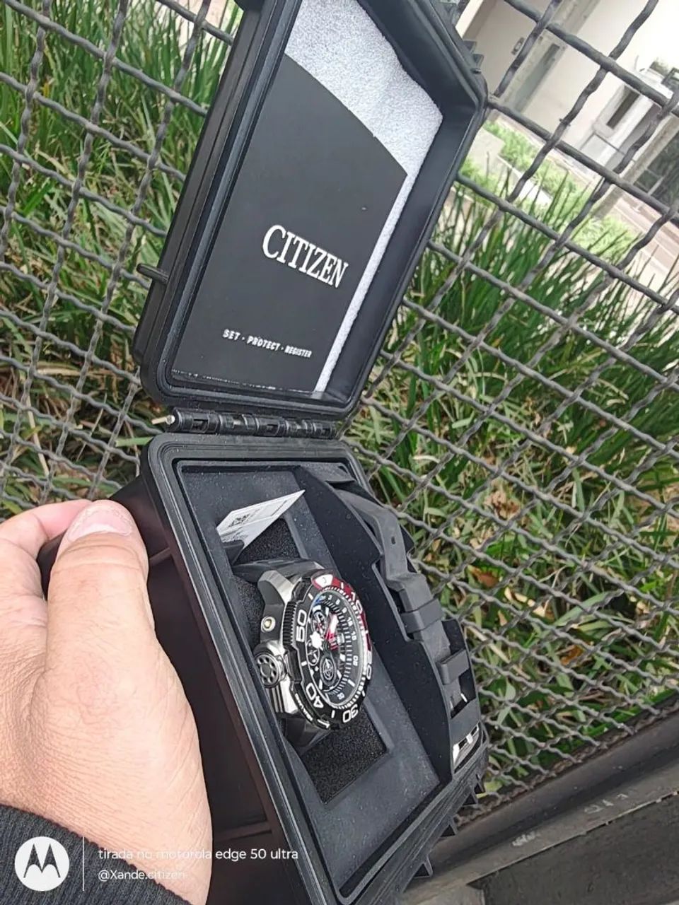 Relógio Citizen New Aqualand bj2167 semi-novo completo