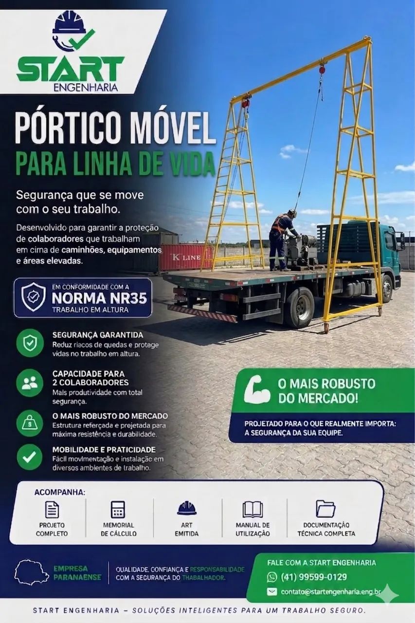 Pórtico linha de vida - Foto 4