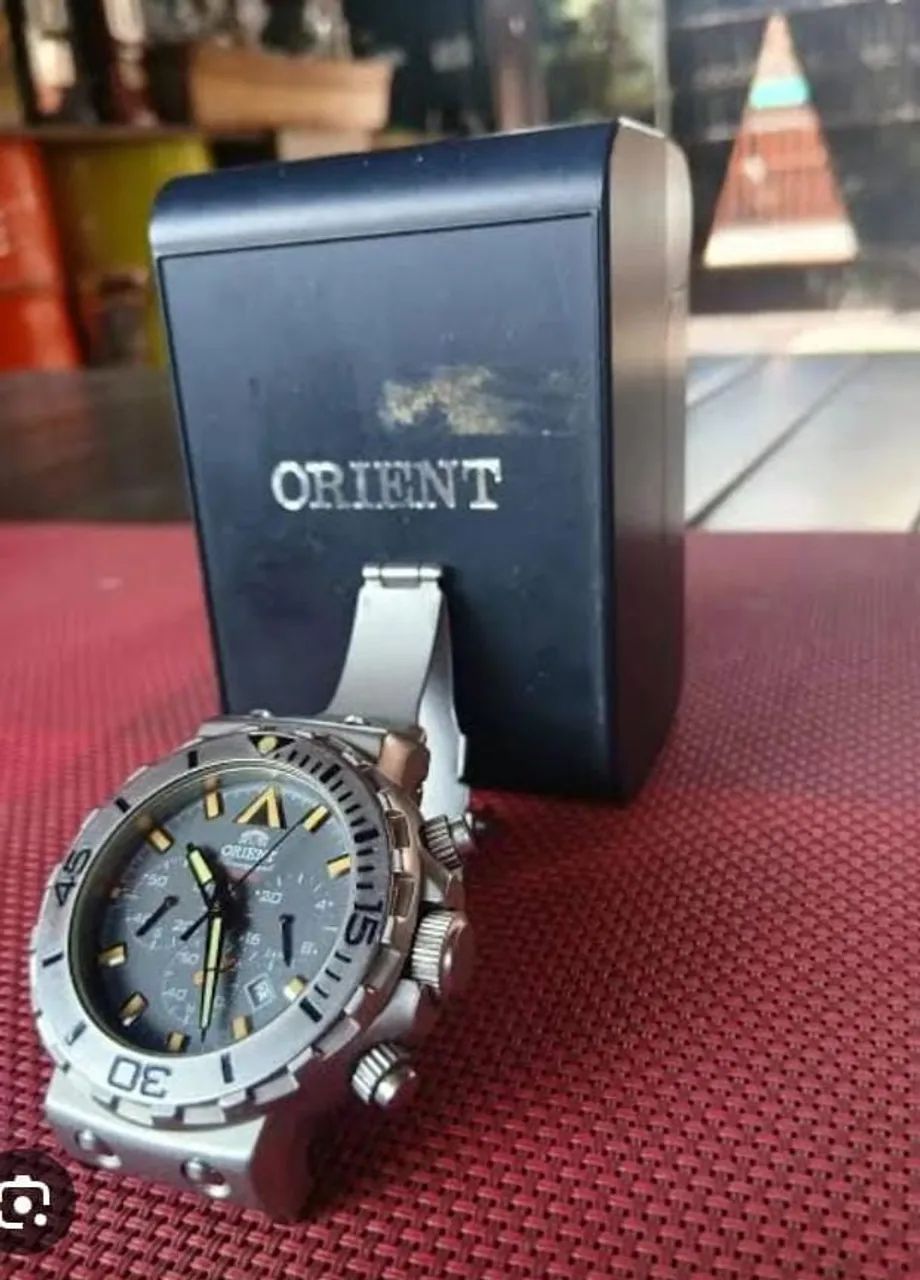 Relógio orient em titânio  - Foto 3