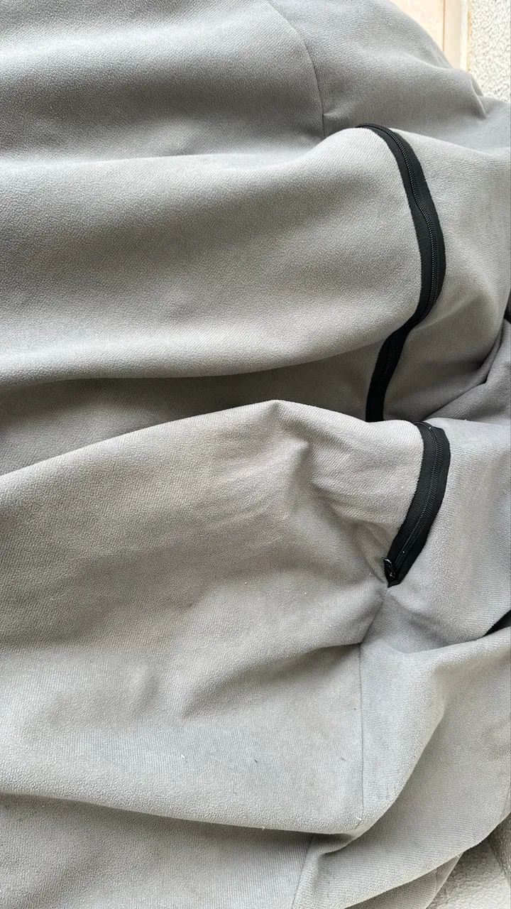  PUFF GIGANTE / BEAN BAG CINZA - CONFORTÁVEL E ESPAÇOSO - Foto 2