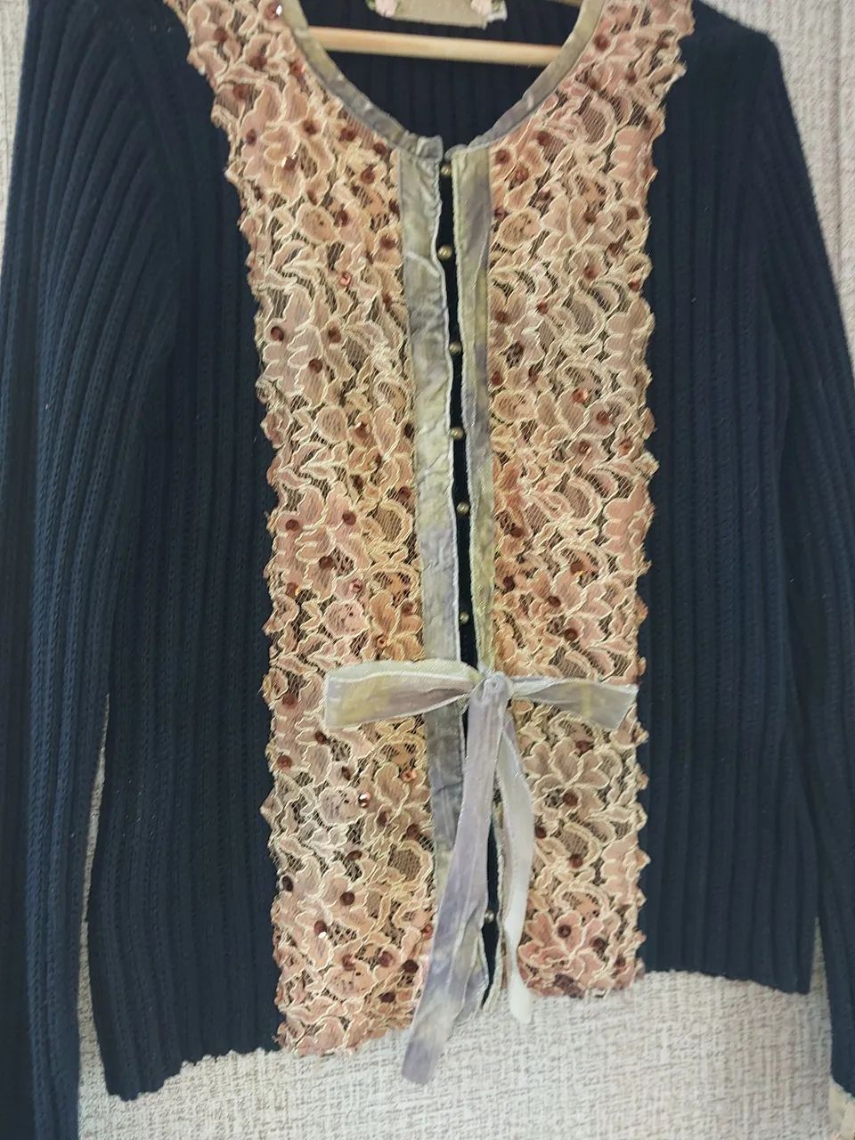 Casaquinho de inverno estilo romântico  - Foto 3