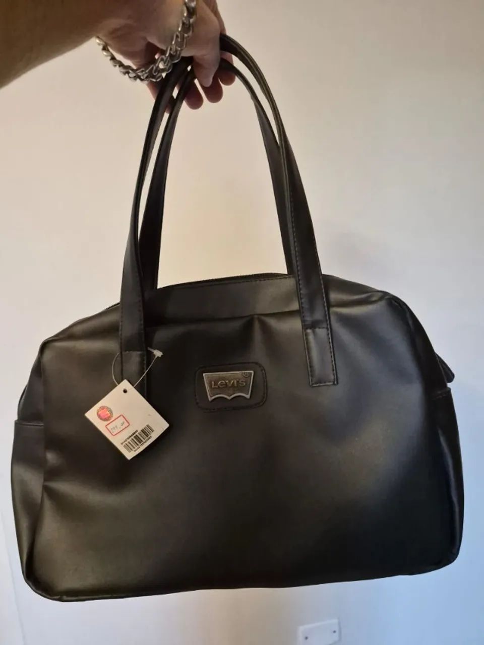 Bolsa Feminina Levi's Preta de Couro Original Nova