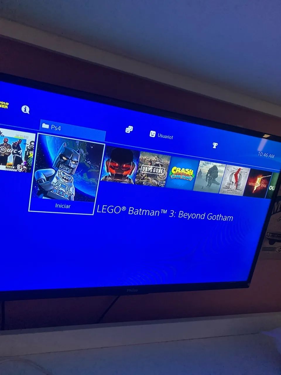 Ps4 fat desbloqueado 1tb c/ 37 jogos - Foto 5