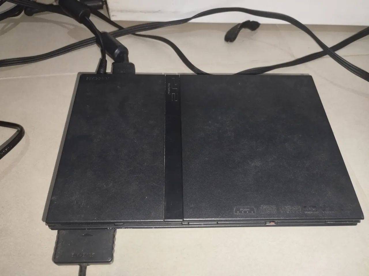 PS2 slim leitor 100% controle e memory card