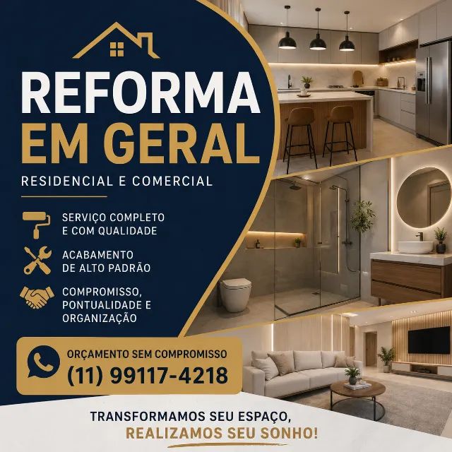 Reforma Residencial e Comercial | Serviço Completo