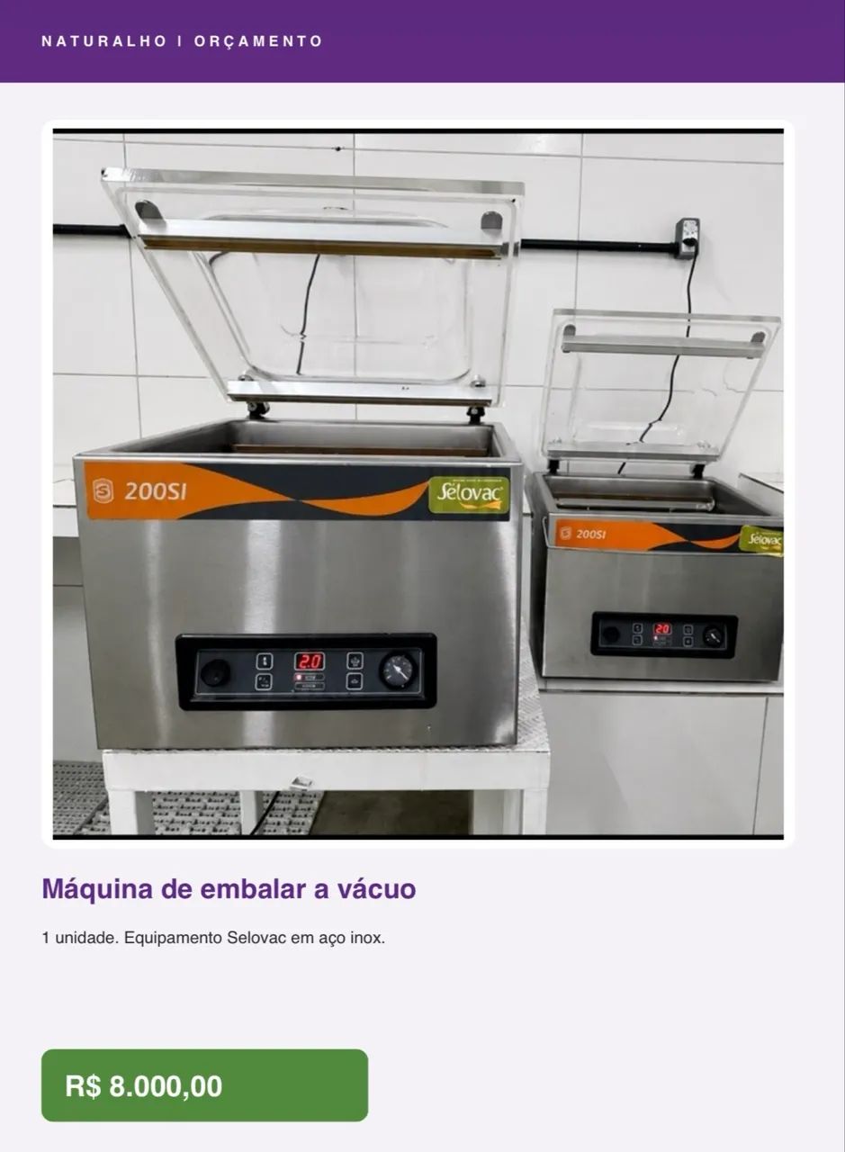 Máquina de embalar a vácuo 