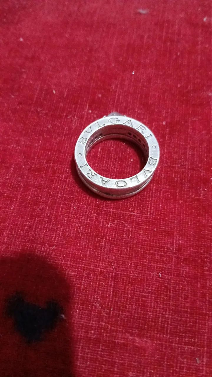Aliança de prata BVLGARI 