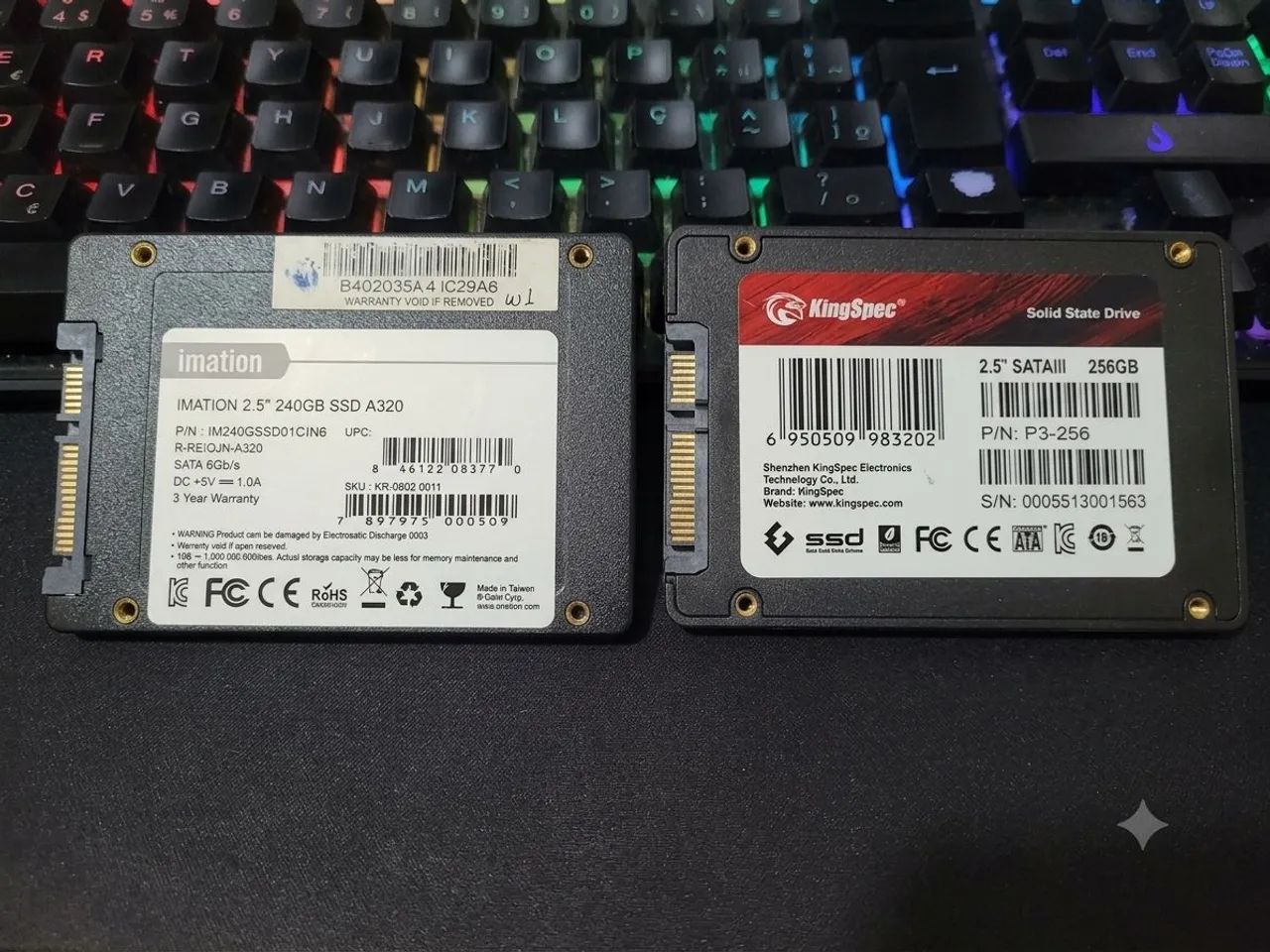 Dois SSD 500GB Total