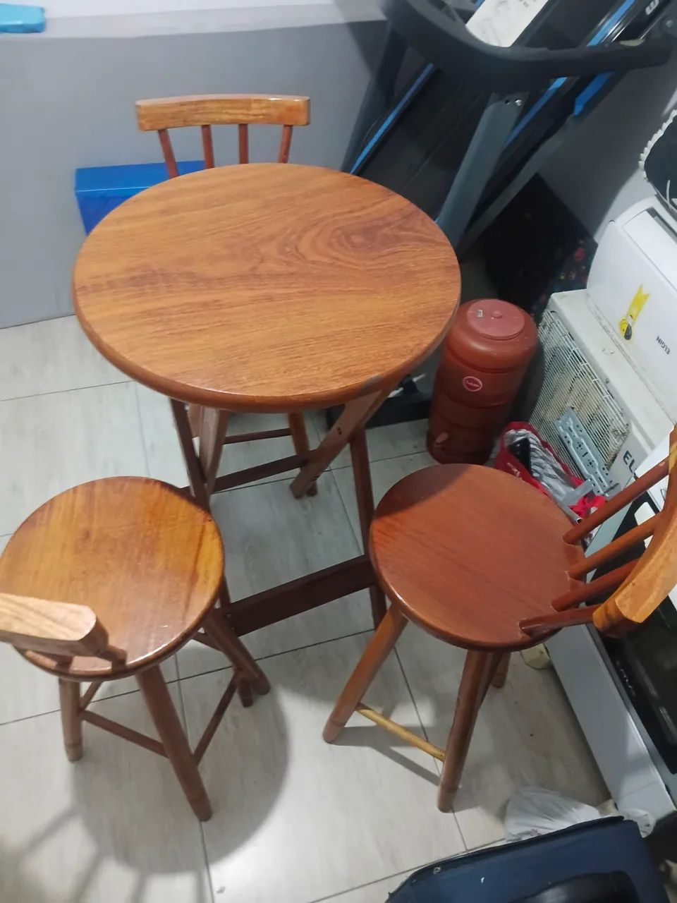Mesa dobravel bistro e cadeiras  - Foto 4
