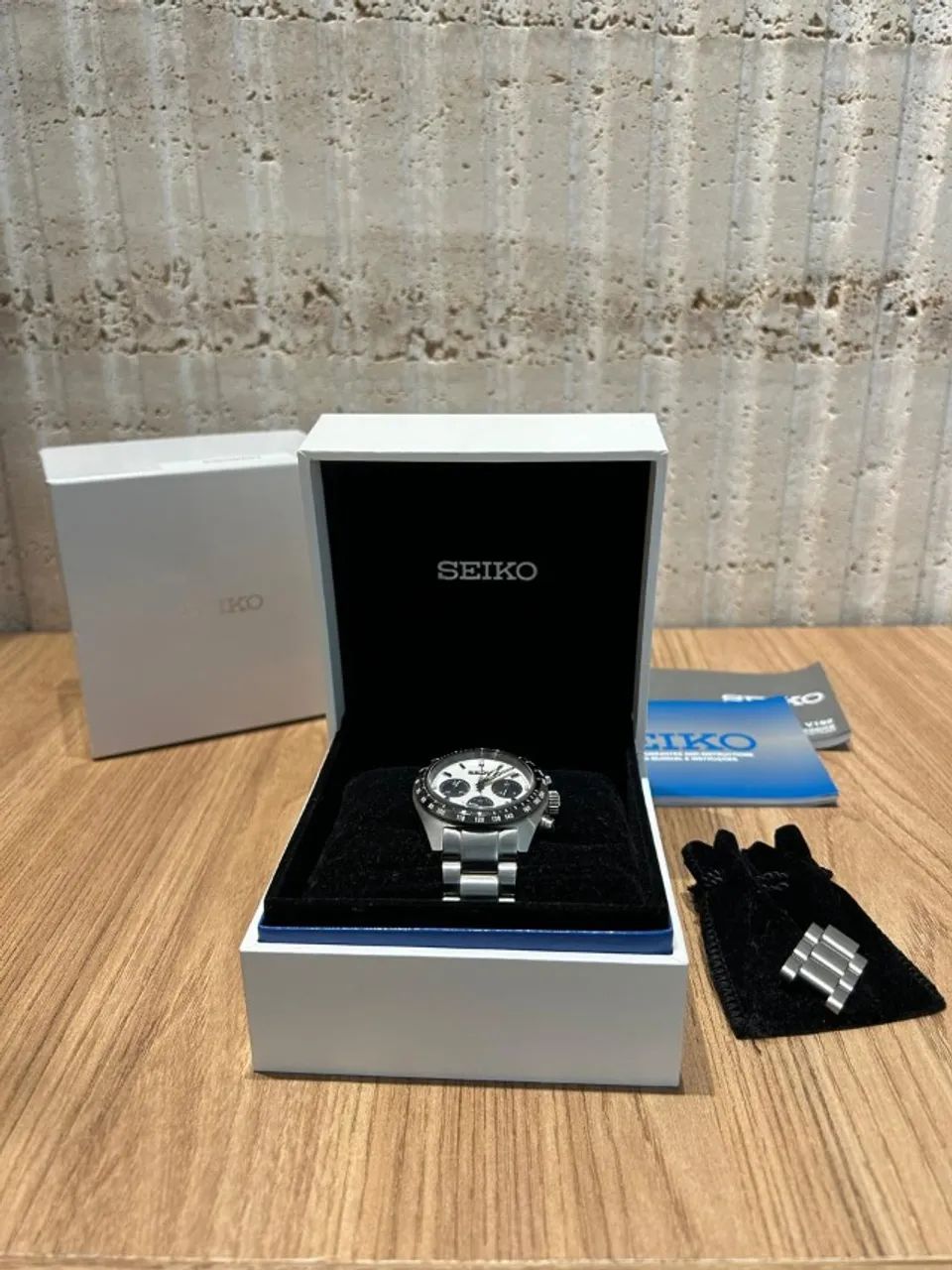 Seiko Prospex Speedtimer Solar Chronograph "Panda" (SSC813) - Completo e Impecável - Foto 5