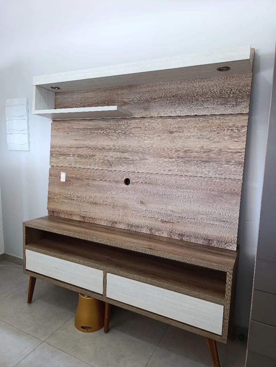 Painel Tv com Rack 100% MDF  - Foto 2