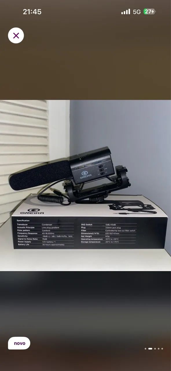 Microfone greika sm10 - Foto 2