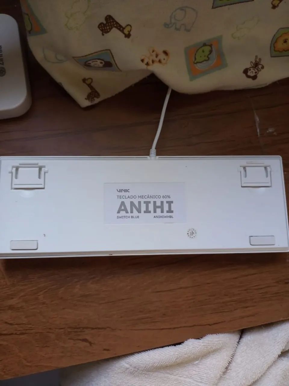 Teclado 60% branco - Foto 4