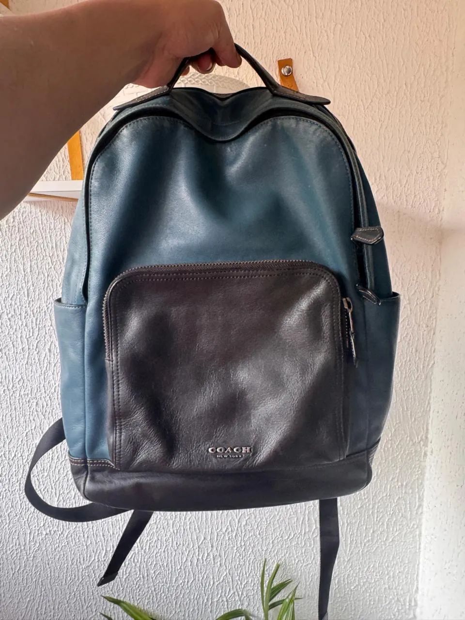 Mochila Couro Legítimo Coach Nova York 