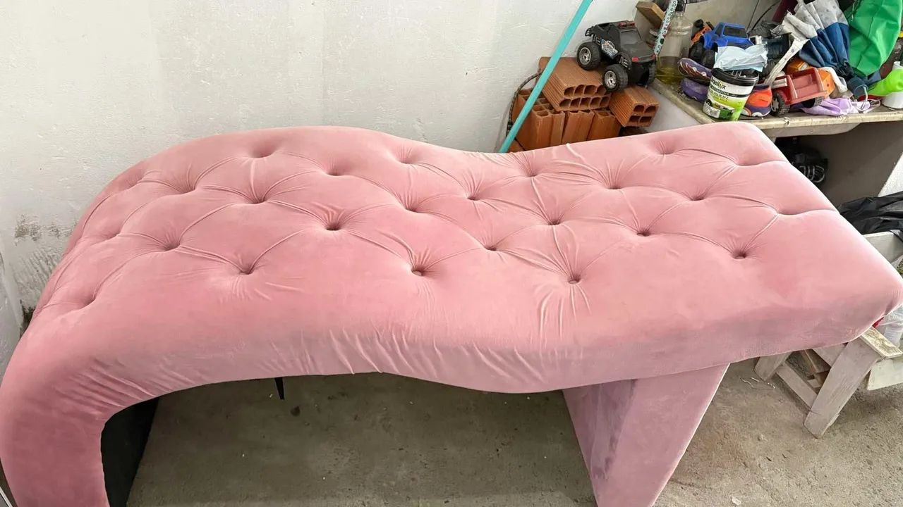 Vendo maca estofada rosê - Foto 2