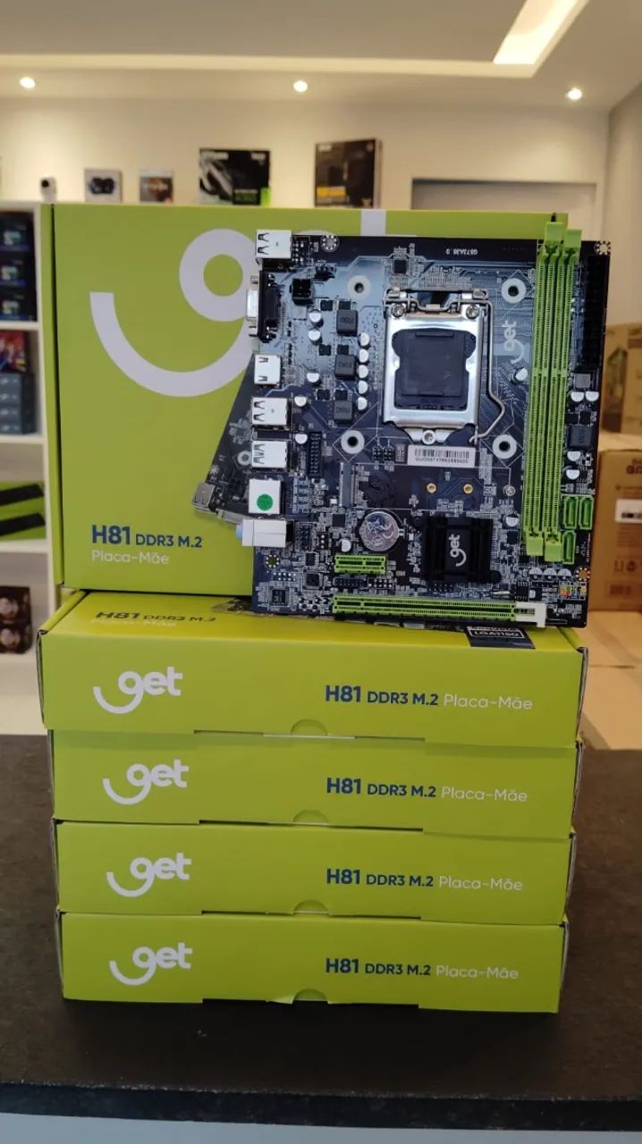 Placa Mãe 1150, H81/M, com Garantia de 6 Meses, Nova. - Foto 2
