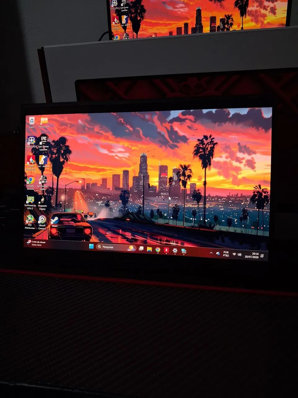 Monitor portátil 13 polegadas Full HD// IPS// VESA// ALTO FALANTE//IMAGEM TIPO C/MINI HDMI