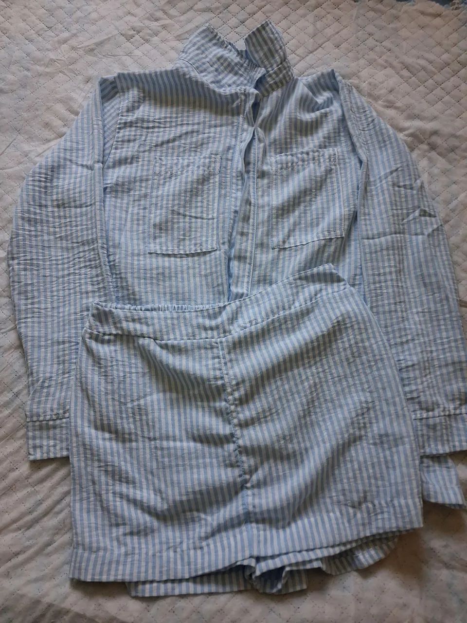 Conjunto camisa e short saia
