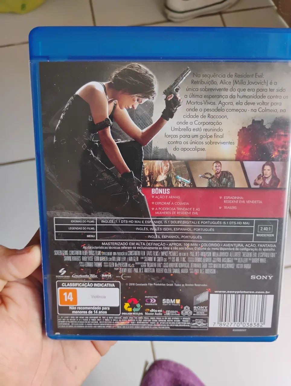Blu-ray resident evil 6 o capítulo final - Foto 2
