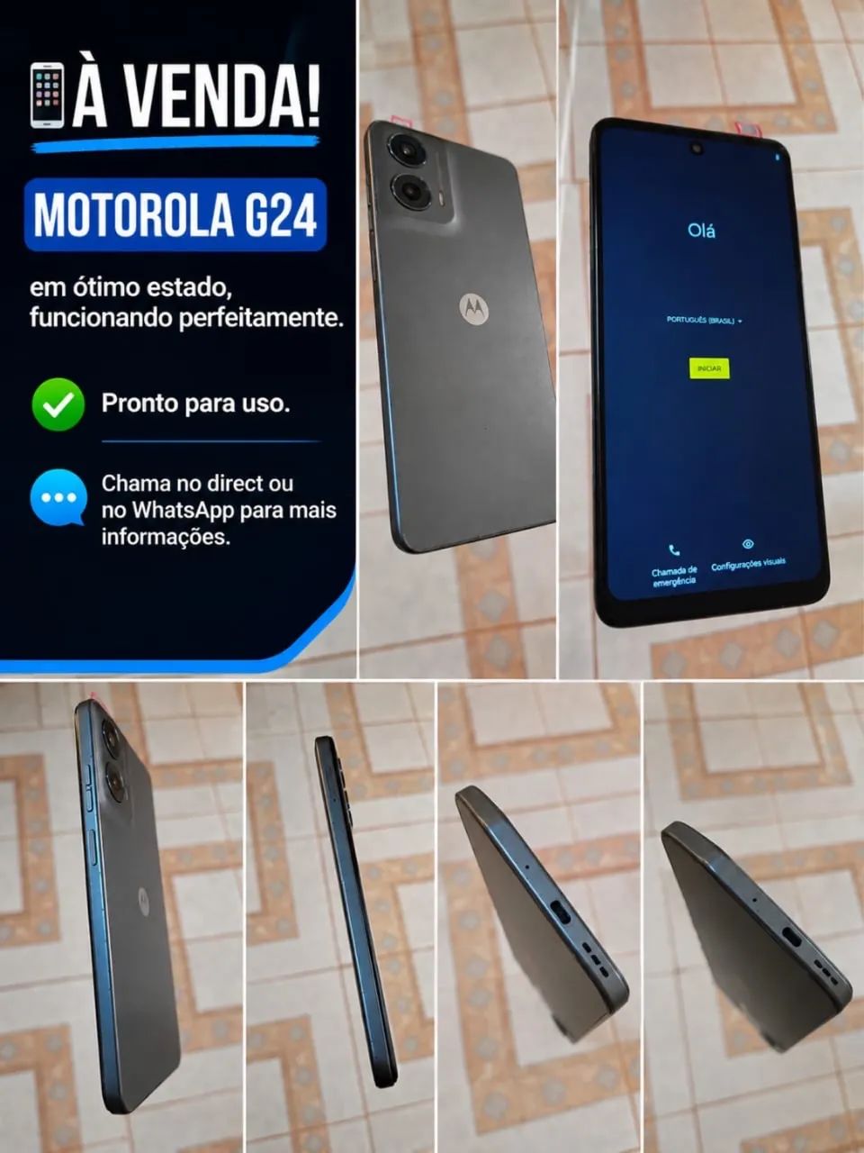 Moto g24 top
