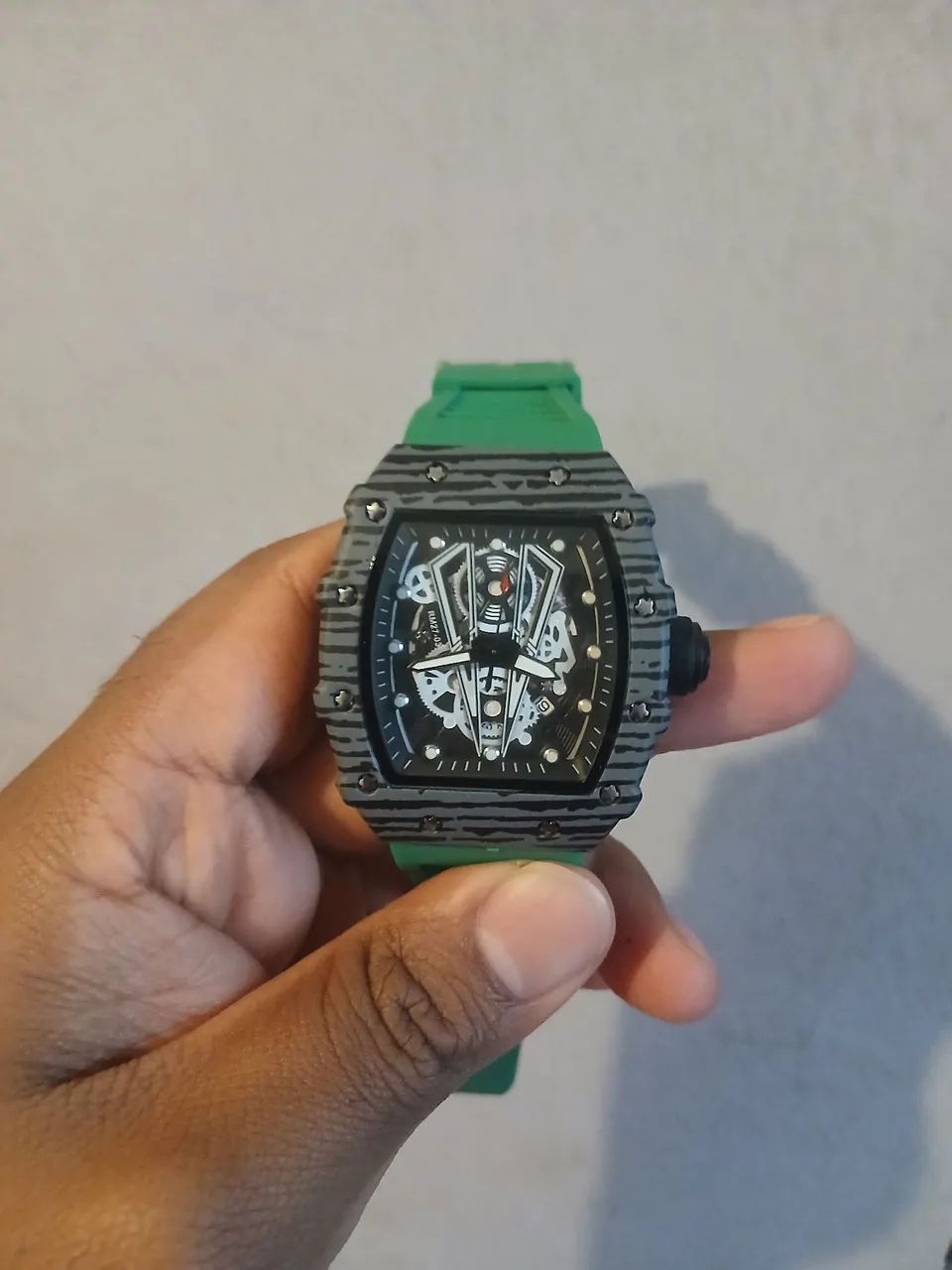 Relógio Masculino Original Cor Verde Resistente a água