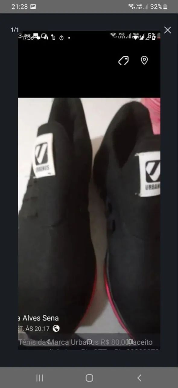 Vendo Tênis aceito pagamento em dinheiro, transferência bancária e  pix