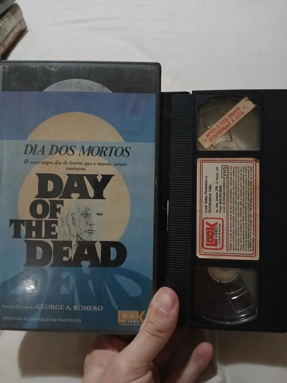Vhs dia dos mortos george romero terror