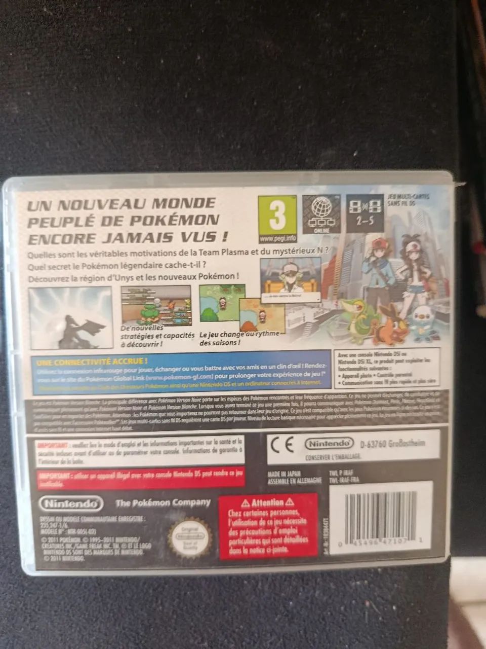 Pokémon White (Blanch) Francês DS - Foto 2