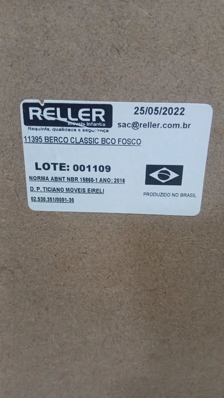 Estrado de berço berço reler New Classic branco americano) - Foto 3