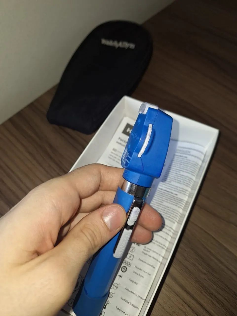 Oftalmoscópio Welch Allyn Pocket Plus LED 12880 AZUL - Foto 2