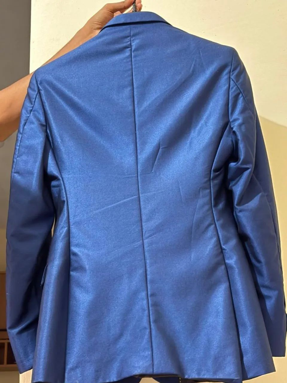 Terno elegante azul tamanho 44 com a calça  - Foto 3