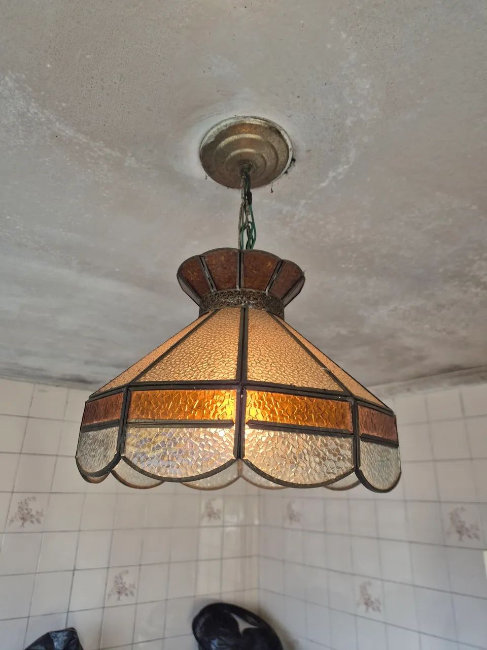 Lustre vitral vintage